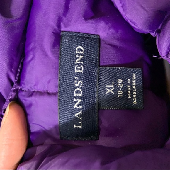 Lands End Kids Down Vest Sz XL - Picture 3 of 4